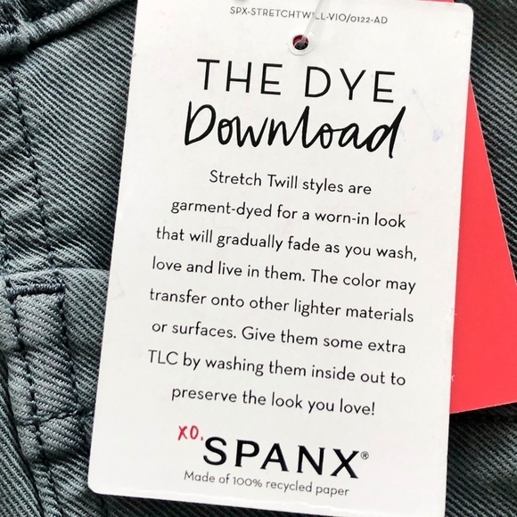 SPANX Stretch Twill Straight Leg Pants, Womens, Hazy Blue‎ Grey Size XS, NEW - Picture 12 of 14